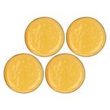 ROSE &amp; TULIPS Concerto Ocher Flat Plate 27cm Set 4 Pieces Stoneware