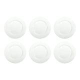 BRANDANI Breakfast Fruit Saucer Plate Total White 19cm Set 6 Pieces White New Bone