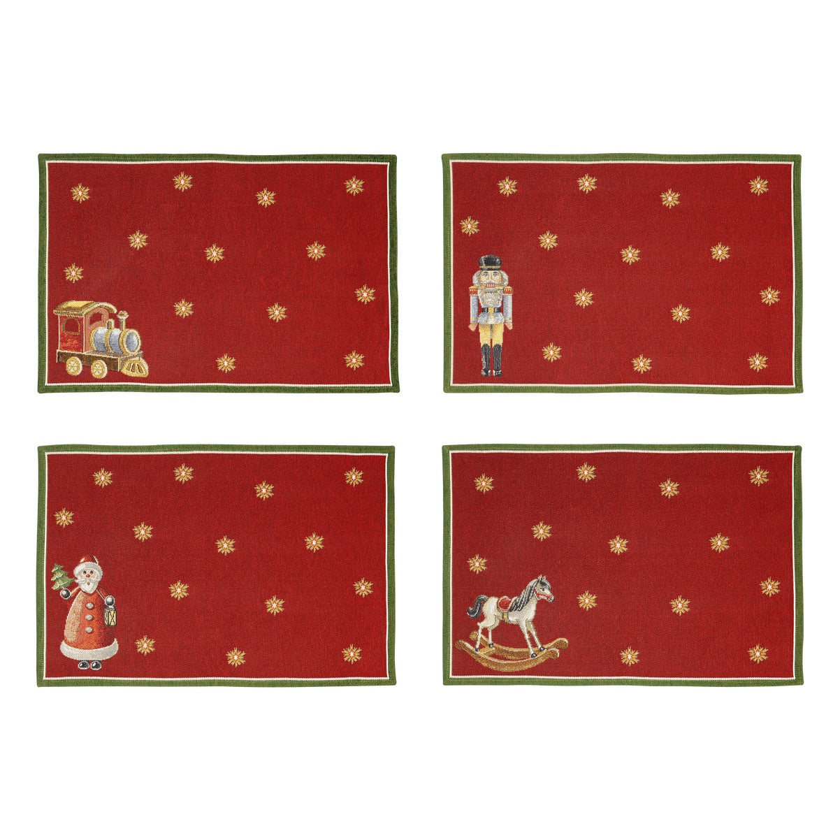 VILLEROY & BOCH Toy's Delight Tovaglietta Anniversario Set 4 Pezzi 32x48cm Cotone Gobelin
