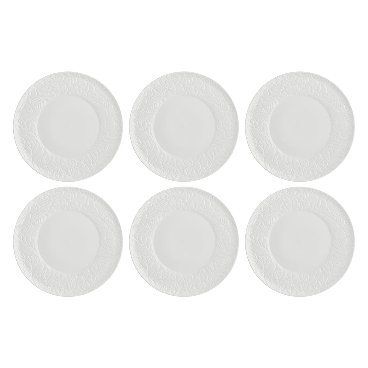 LA PORCELAINA BIANCA Bosco Set 6 Pieces Dinner Plate 27cm White