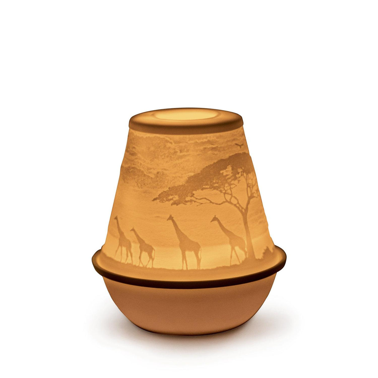 LLADRO' Litofania Savana Africana 11x10cm Porcellana