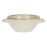 ROSE &amp; TULIPS Concerto Ivory Soup Bowl with Handles 600cc Stoneware R134000010