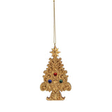 NOEL by Lamart Pendaglio Appendino per Albero di Natale Pino in Poliresina 12cm Oro