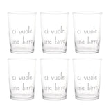 SIMPLE DAY Beer Glasses It takes a Beer Set 6 Pieces 500ml Glass