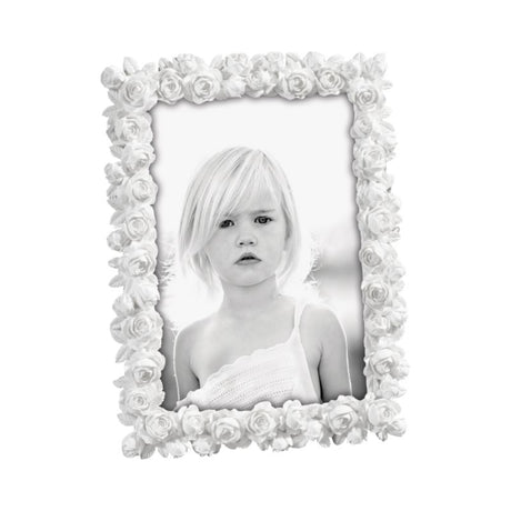 Portafoto Boccioli Mascagni Casa in resina bianca 13x18 cm