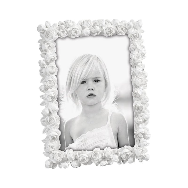 Portafoto Boccioli Mascagni Casa in resina bianca 13x18 cm