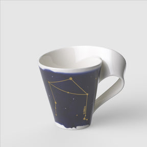 Tazza mug Zodiaco Bilancia Villeroy & Boch in porcellana con decori oro