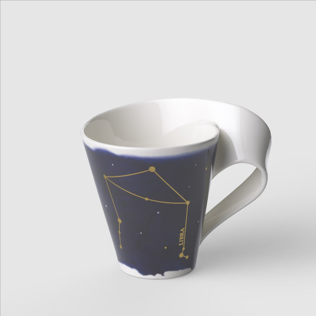 Tazza mug Zodiaco Bilancia Villeroy & Boch in porcellana con decori oro
