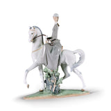 LLADRO' Figurina Amazzone 45x37cm Porcellana