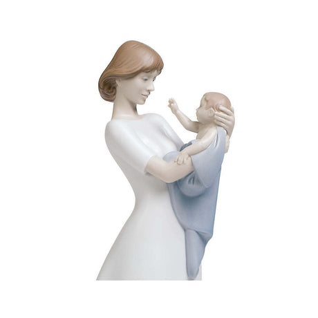 Lladró Figurina Il Tesoro Della Mamma 32x14cm Porcellana
