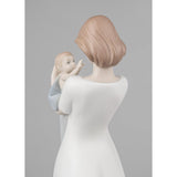 Lladró Figurina Il Tesoro Della Mamma 32x14cm Porcellana