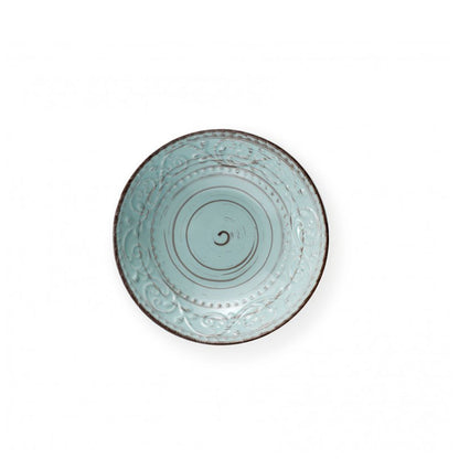 BRANDANI Serendipity Piatto Fondo 20cm Turchese Azzurro Stoneware