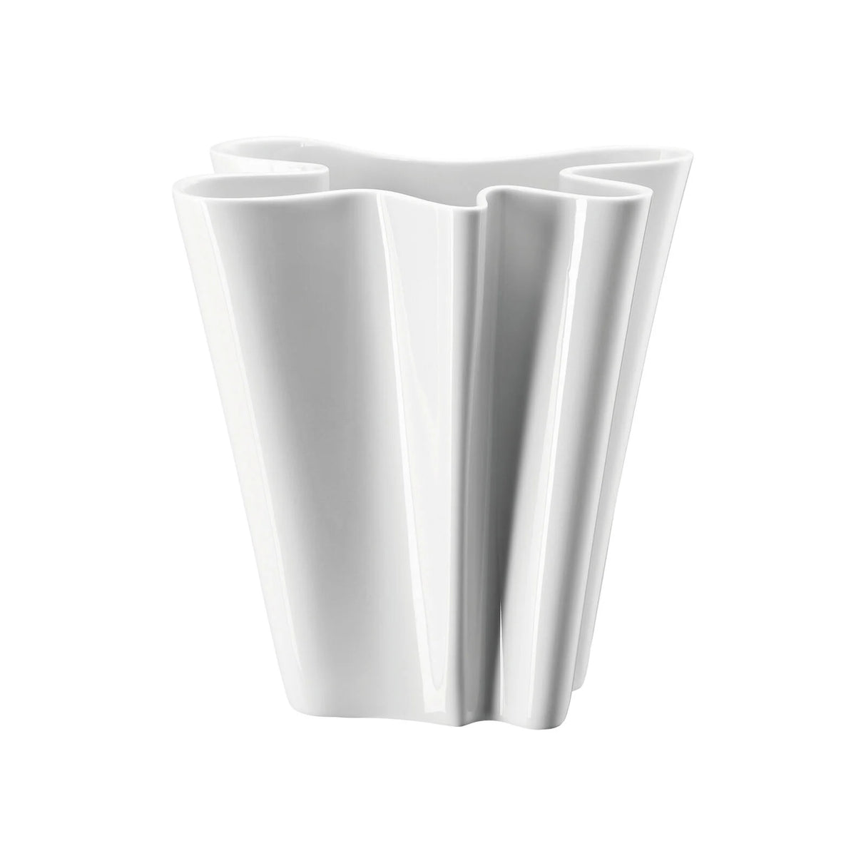 ROSENTHAL Flux Flower Vase 26cm White Porcelain