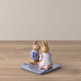 Statuina Bunny Tales Villeroy & Boch in porcellana mamma e figlia 8 cm