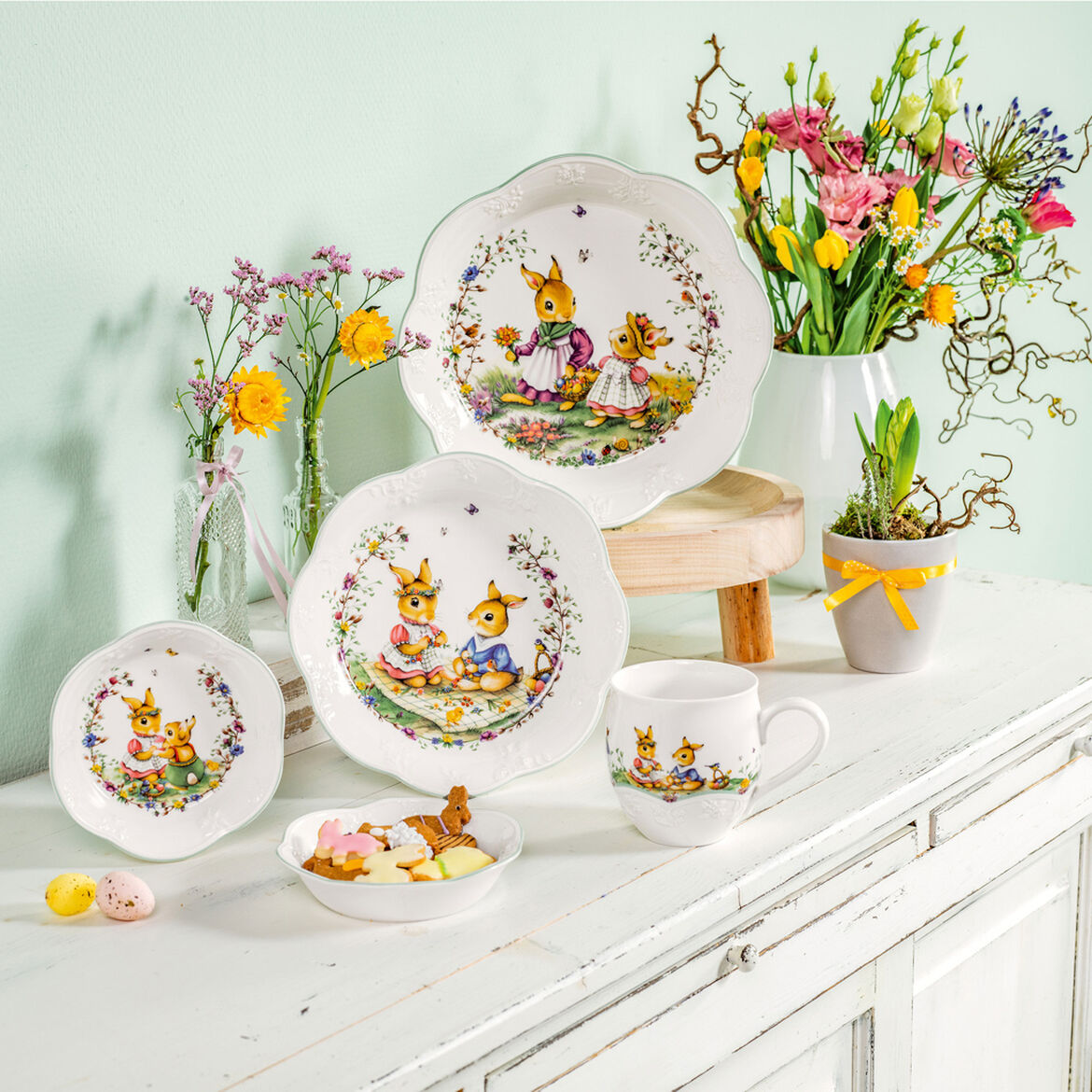 VILLEROY &amp; BOCH Spring Fantasy Anna and Paul Cup Bowl 16cm Easter Table