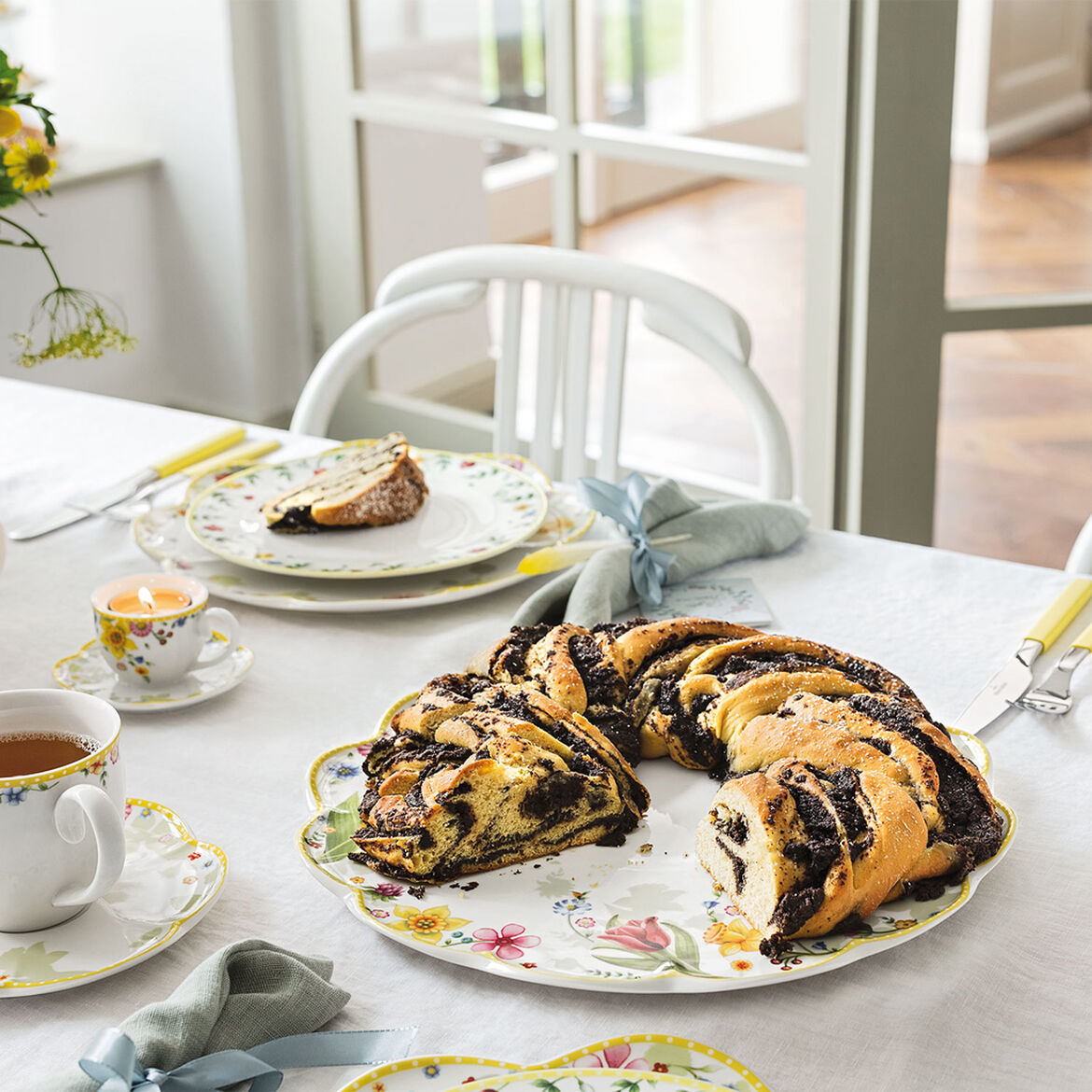 VILLEROY & BOCH Spring Awakening Piatto da Torta Portata 33cm Tavola di Pasqua