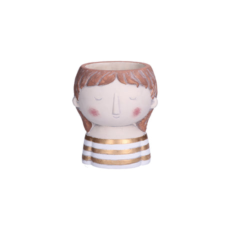 RITUALI DOMESTICI iCugini Bimba Snob Cachepot Portavaso 16cm Cemento