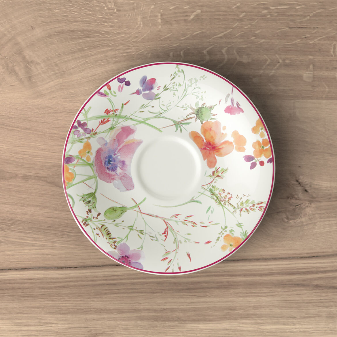 VILLEROY & BOCH Mariefleur Tea Tazza da Tè 240ml con Piattino 16cm Porcellana