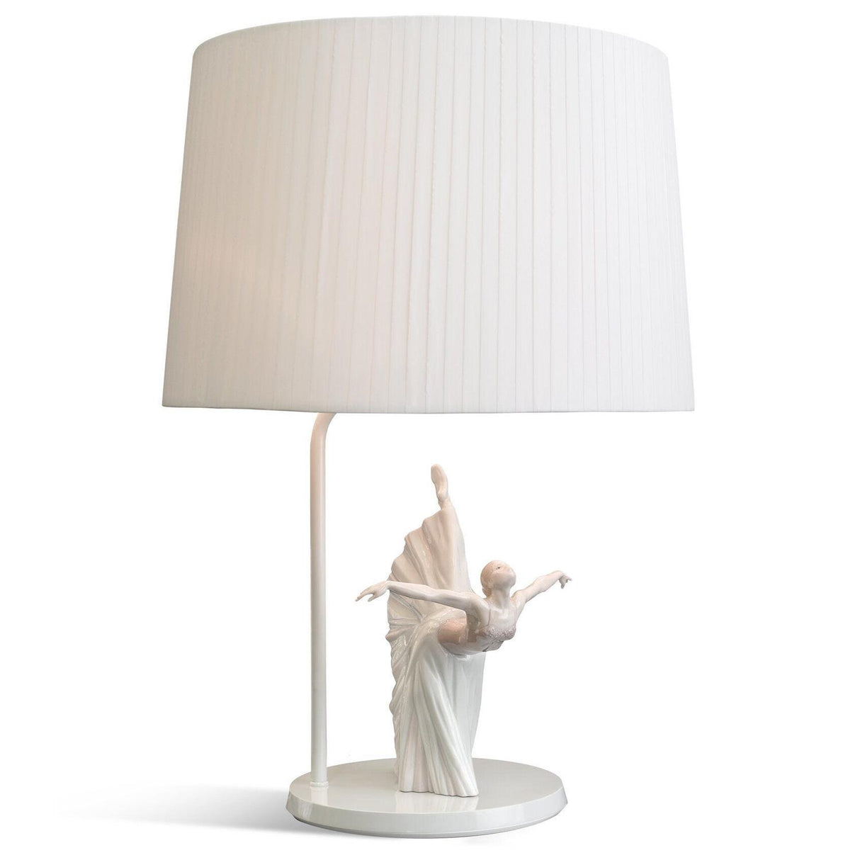 LLADRO' Lampada da Tavolo Giselle Arabesco 57x40cm Porcellana