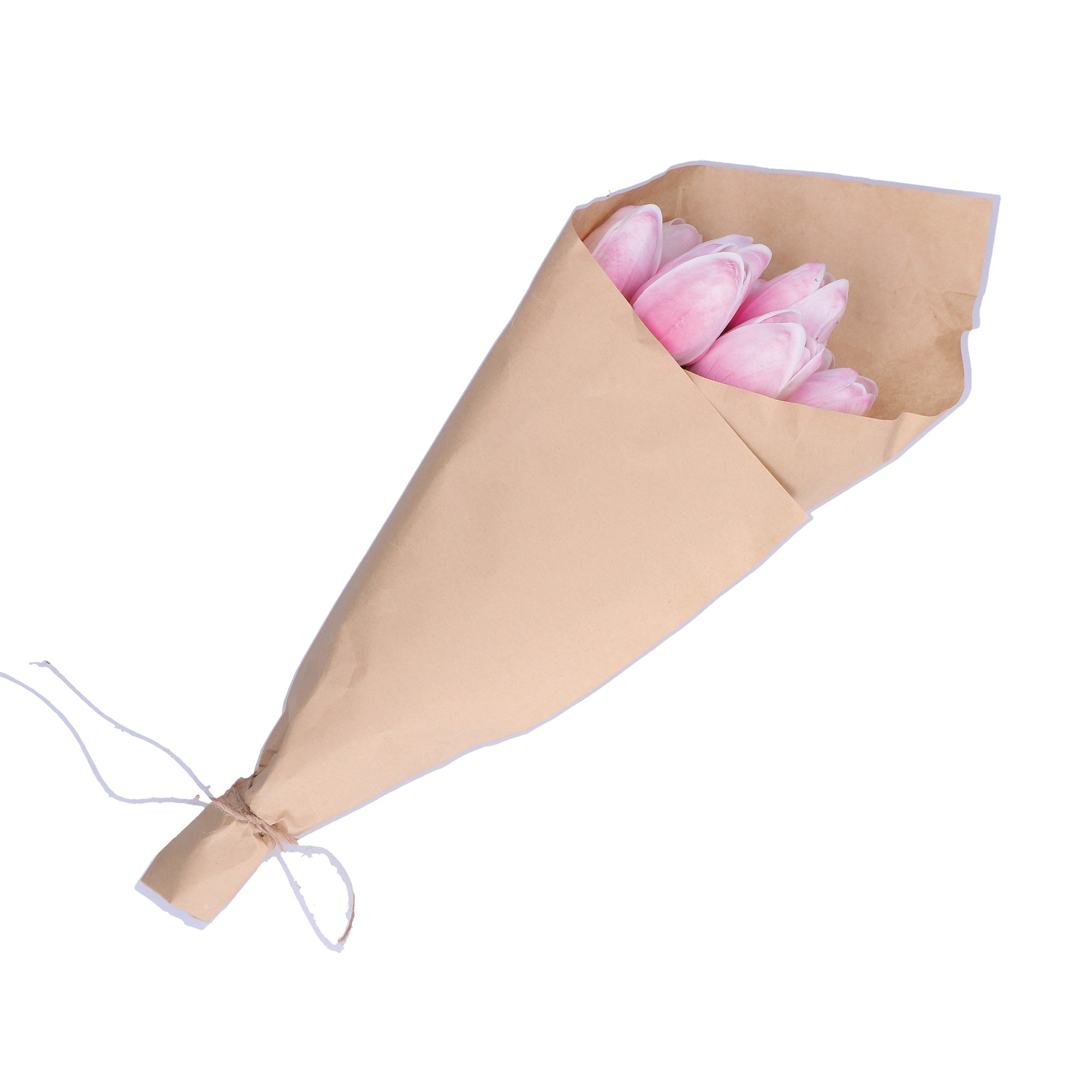RITUALI DOMESTICI Flora 9 Tulipani Bouquet Rosa Silicone 35cm