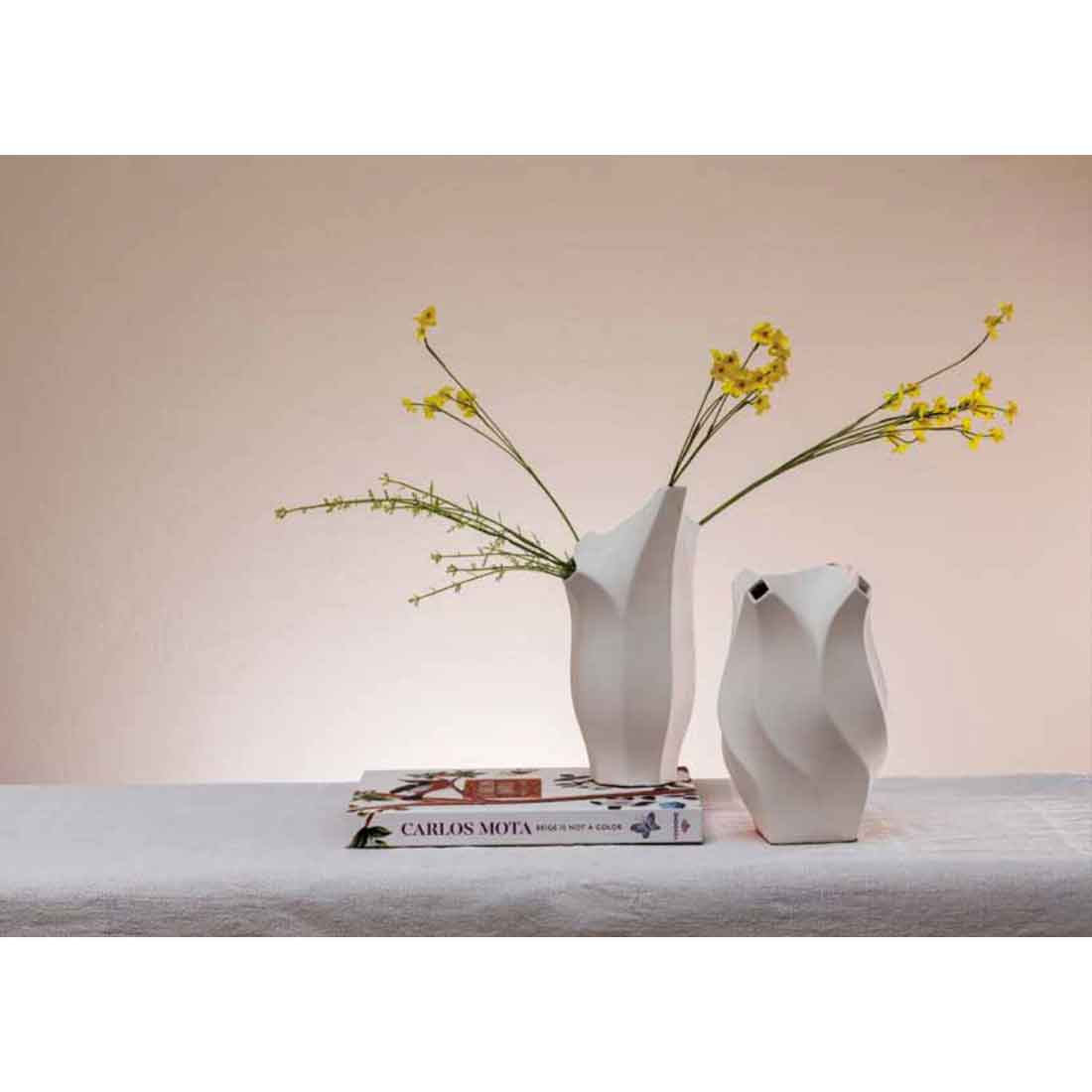 RITUALI DOMESTICI Ricercami Dune Vaso di Fiori 17xH25cm Porcellana