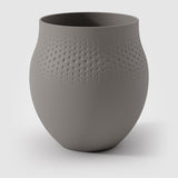 VILLEROY & BOCH Manufacture Collier Vaso Perle Tortora Grande 18x16,5cm Porcellana