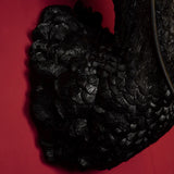 WERNS Lampada da Parete Applique Petra Cigno Nero 23x58cm Resina