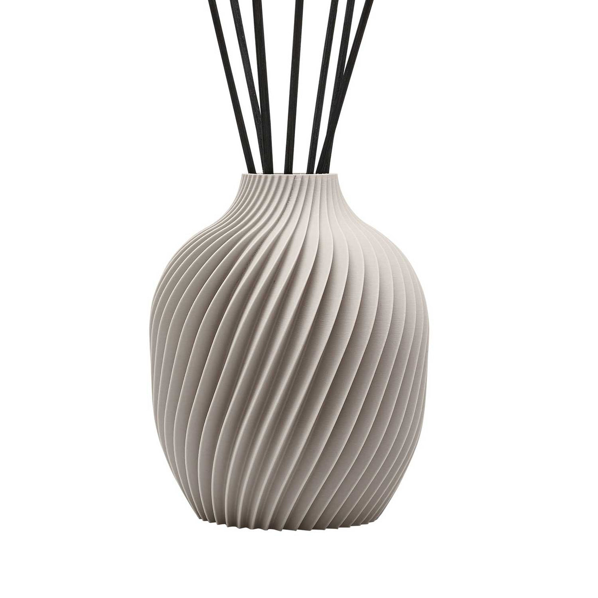 HYPNO CASA Diffusore a Bastoncini Vaso 3D con Ricarica Caldi Agrumi 100ml Beige