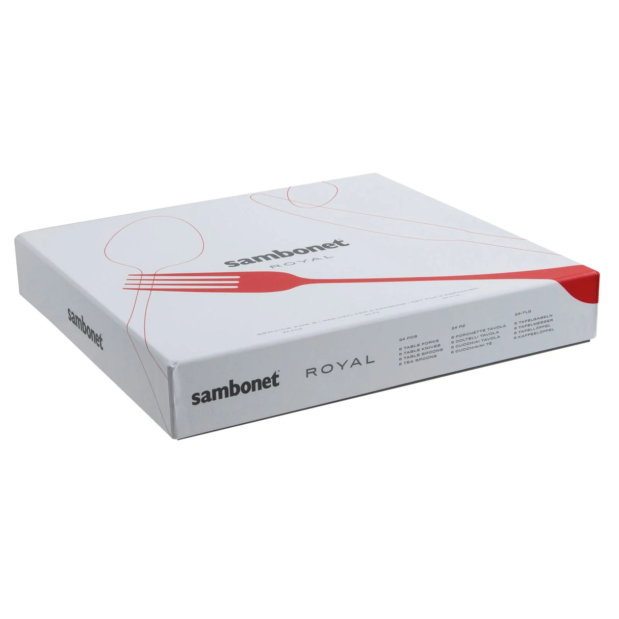 SAMBONET Royal Servizio Tavola Posate Set 24 Pezzi Acciaio Inox
