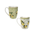 Set 2 tazze mug Brandani in porcellana con decoro limoni 250 ml