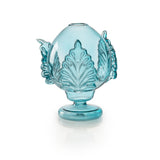 PALAIS ROYAL Pumo Pugliese Vaso Diffusore con Bastoncini 20cm Vetro Azzurro