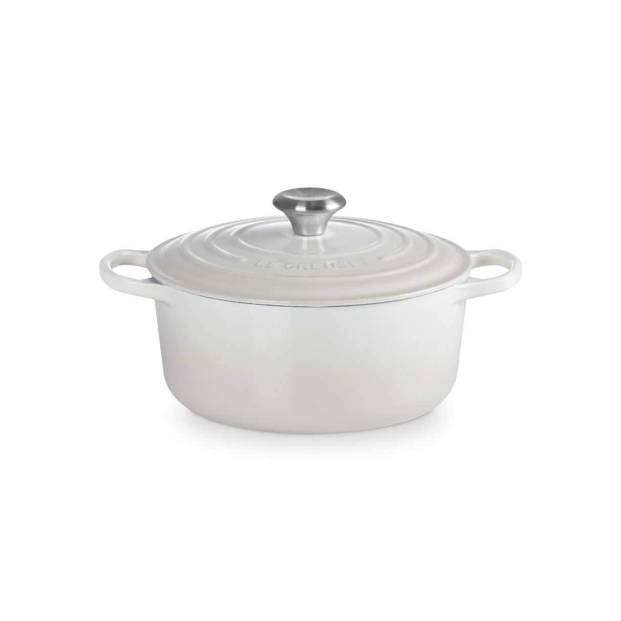 LE CREUSET Cocotte Rotonda Evolution 24cm Meringa Ghisa Vetrificata