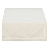 LA PORCELLANA BIANCA Ammanto Striscia Runner 143x45cm Ecrù 100% Cotone