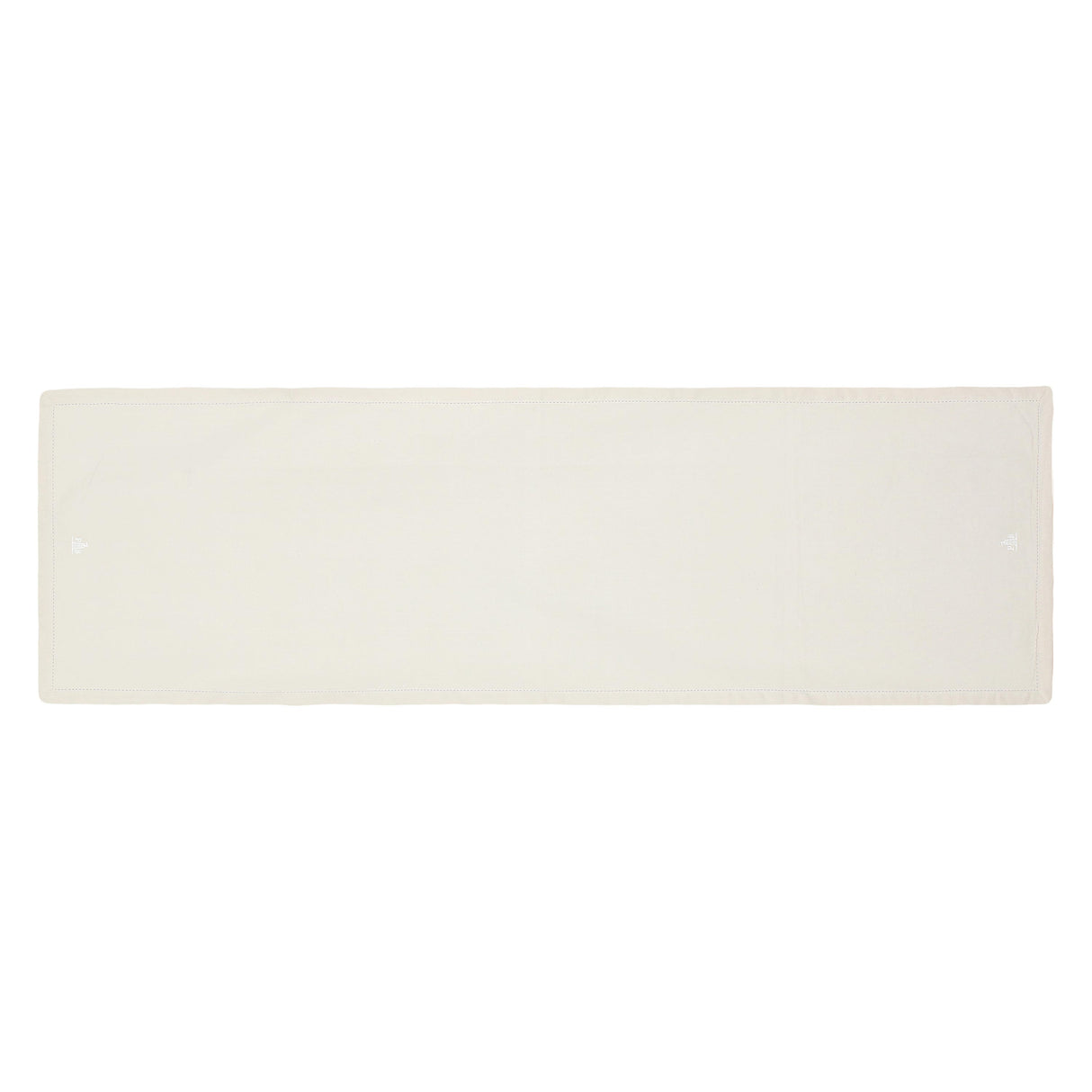 LA PORCELLANA BIANCA Ammanto Striscia Runner 143x45cm Ecrù 100% Cotone