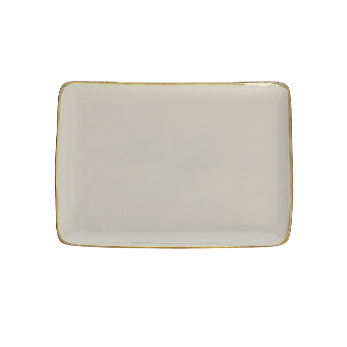 ROSE &amp; TULIPS Concerto Rectangular Tray 27x19cm Pearl Grey