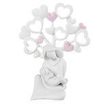 BONGELLI PREZIOSI Statua Figura Maternita' Rosa 12cm Marmorino