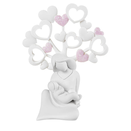 BONGELLI PREZIOSI Statua Figura Maternita' Rosa 12cm Marmorino