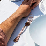 SAMBONET - Taormina PVD Copper Rame Set Posate 24 Pezzi Servizio Tavola Acciaio Inox