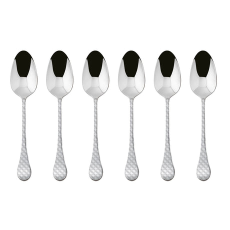 SAMBONET - Taormina Cucchiaini Moka Caffè Set 6 Pezzi Posate Acciaio Inox