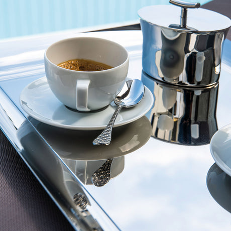 SAMBONET - Taormina Cucchiaini Moka Caffè Set 6 Pezzi Posate Acciaio Inox
