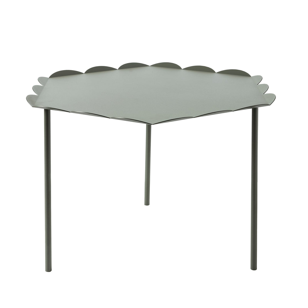 ARTI & MESTIERI Tavolino Soggiorno Moderno Merletto Esagonale Giada