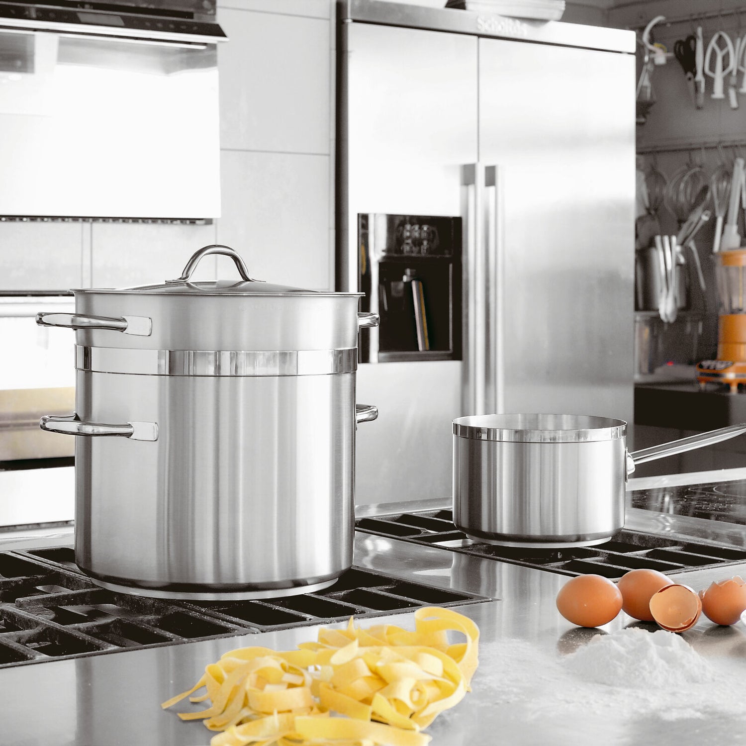 PADERNO Pentola Alta 24cm Serie 1100 Grand Gourmet Acciaio Inox 10 LT