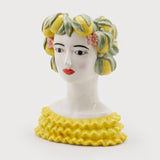 EDG Enzo De Gasperi Vaso Testa Limoni Frutta 34cm Ceramica