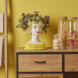 EDG Enzo De Gasperi Vaso Testa Limoni Frutta 34cm Ceramica