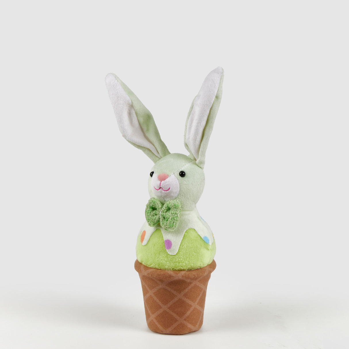 EDG Enzo De Gasperi Decorazione di Pasqua Peluche Coniglio Gelato 29x9cm Verde