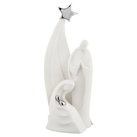 BONGELLI PREZIOSI Presepe Nativita' Bianco 37cm Natale Marmorino