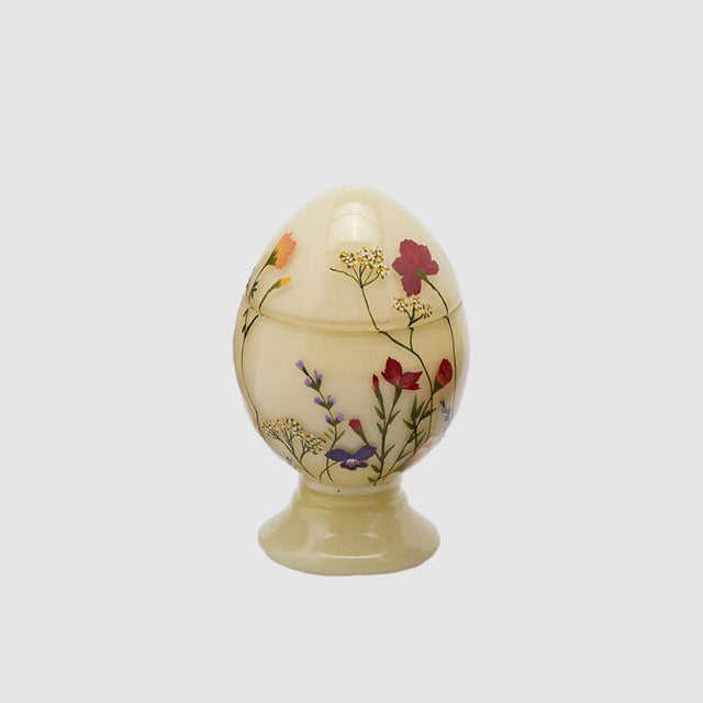 EDG Enzo De Gasperi Candela Profumata Uovo Ovetto di Pasqua 17cm Giallo Decorazione Pasquale