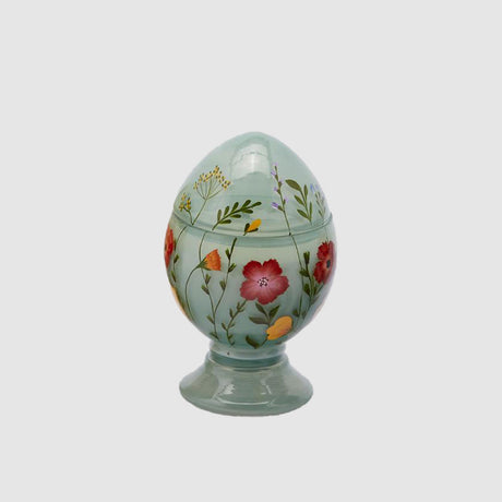 EDG Enzo De Gasperi Candela Profumata Uovo Ovetto di Pasqua 17cm Verde Decorazione Pasquale