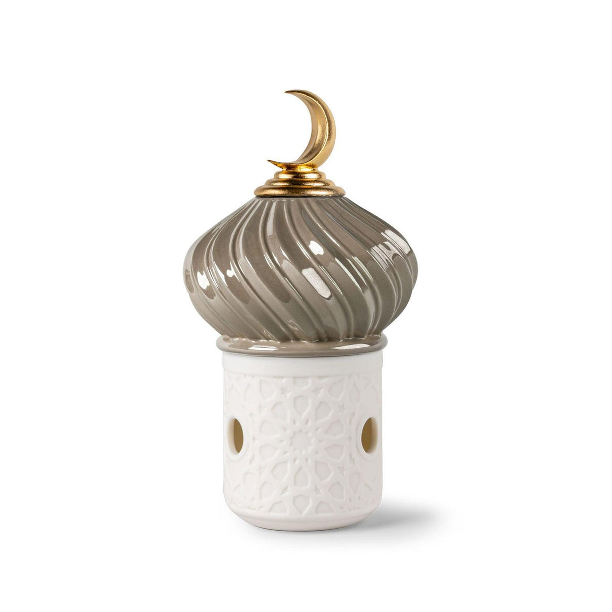 LLADRO' Diffusore D'Incenso Majestic Nights Marrone  14x8cm Porcellana