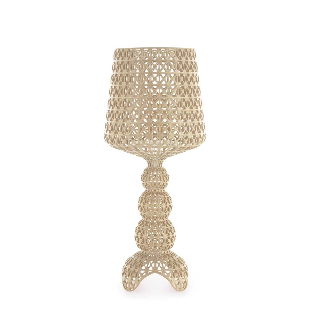 KARTELL Mini Kabuki Lampada da Tavolo Beige 70cm Policarbonato 2.0